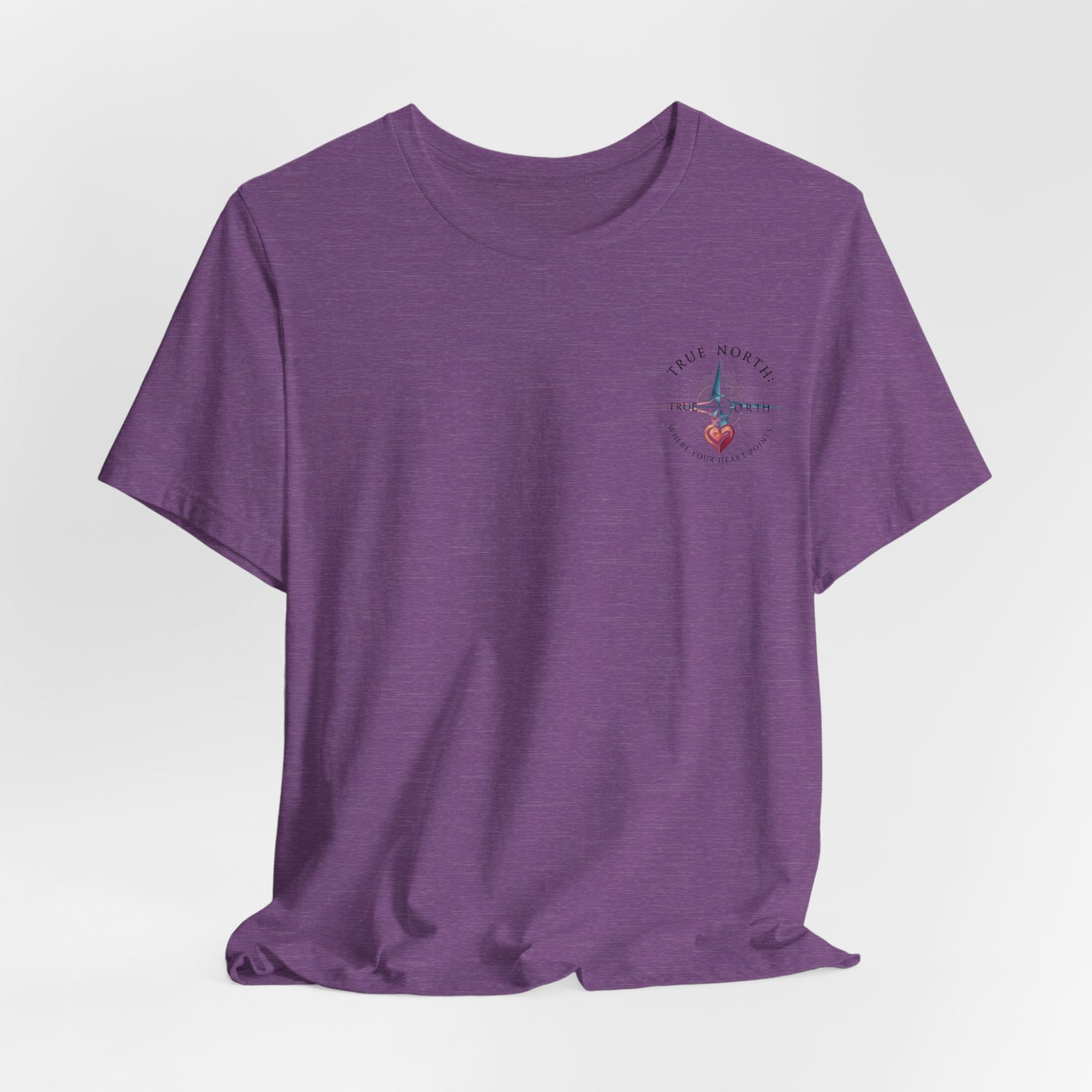 "True North: Where Your Heart Points - Elegant Compass Tee